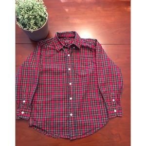 The Children’s Place Button Down Christmas Shirt